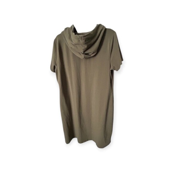 Calvin Klein Hooded Dress - (X-Large, Olive Green) - Picture 2 of 4